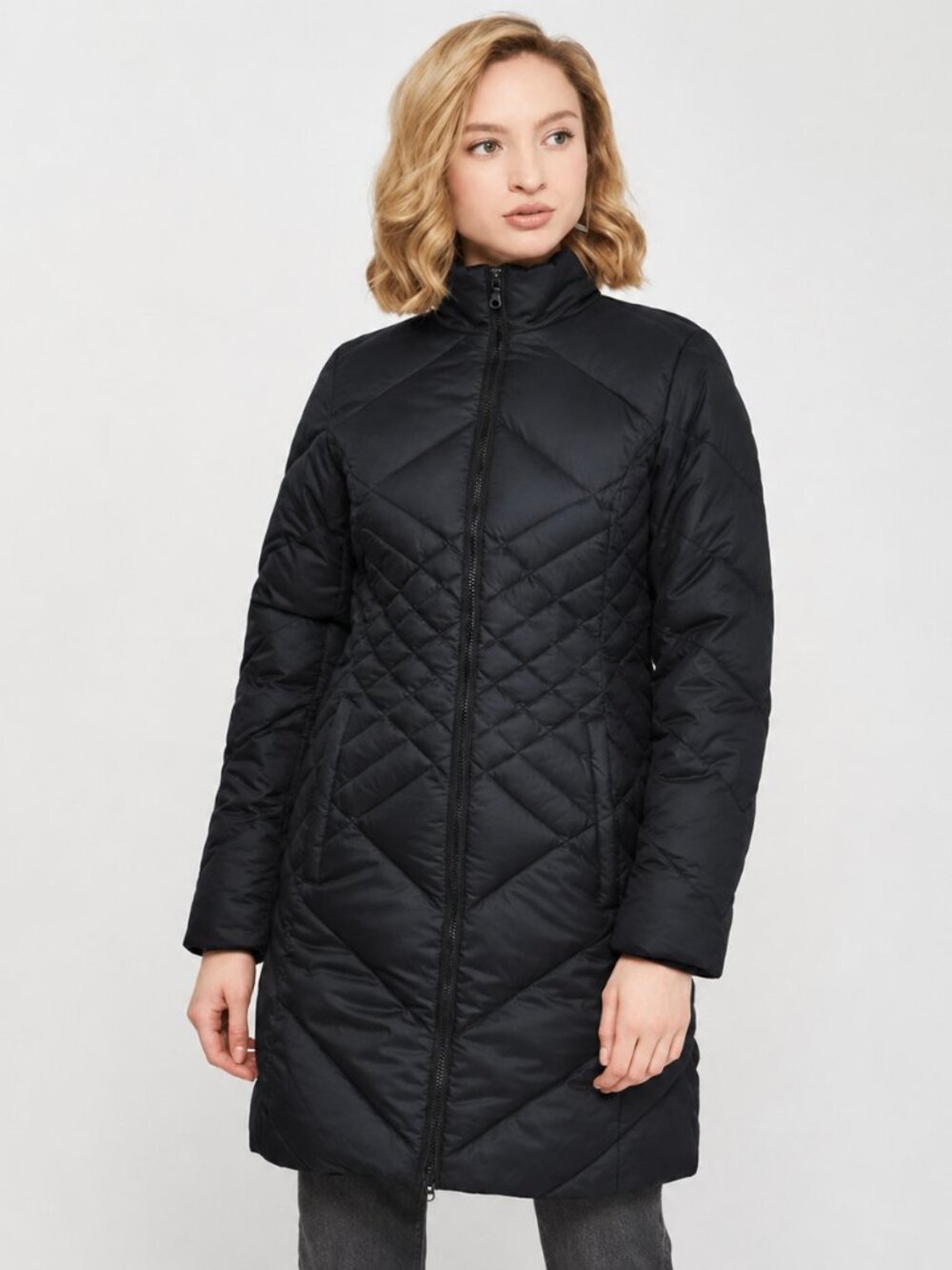 Eddie Bauer Black Quilted Long Down Parka Winter Coat Women's XS (NWOT)